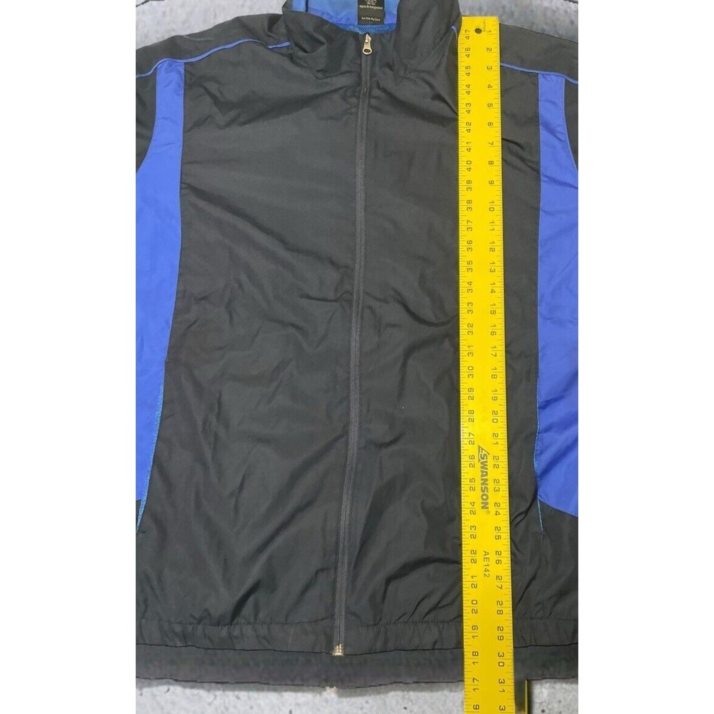 STARTER Mens Tracksuit Top Jacket 2XL Navy Blue EUC Y2K‎ - Picture 10 of 15